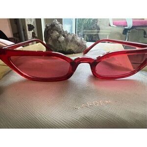 Red retro Lolita sunglasses